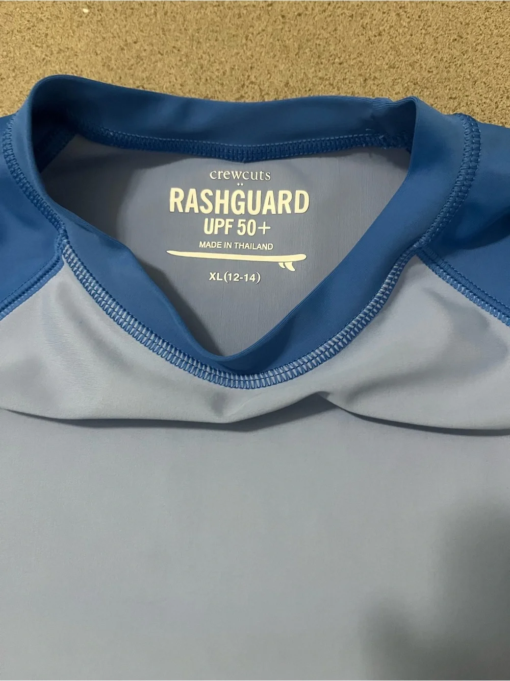 Crewcuts Kids Two-Tone Blue Rashguard
